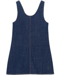 Ami Paris - Cotton Short Strapped Dress - Lyst