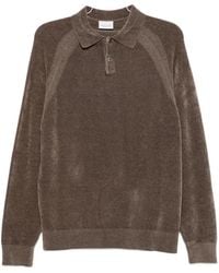 Profuomo - Button-Fastening Long Sleeve Polo Shirt - Lyst