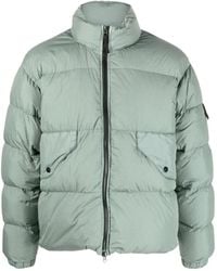 Stone Island - Gefütterte Crinkle Reps Jacke - Lyst