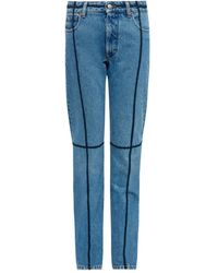 MM6 by Maison Martin Margiela - Contrast-Stitch Jeans - Lyst