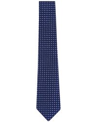 Kiton - Geometric-Pattern Silk Tie - Lyst