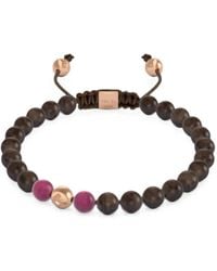 Shamballa Jewels - Beaded Ruby And Diamond Bracelet - Lyst