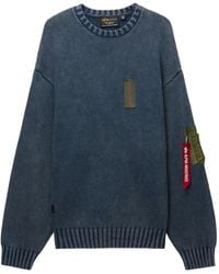 Alpha Industries - Pocket-Patch Crew-Neck Sweater - Lyst