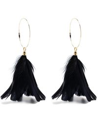 Jil Sander - Feather Drop-design Earrings - Lyst