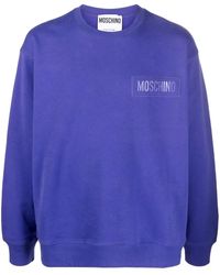 Moschino - Felpa Con Applicazione - Lyst
