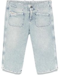 DIESEL 'De-Keate-Short' Denim Shorts in Black | Lyst