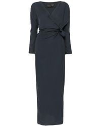Cortana - Wrap-Style Tied-Waist Maxi Dress - Lyst