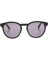 Calvin Klein - Sonnenbrille mit rundem Gestell - Lyst