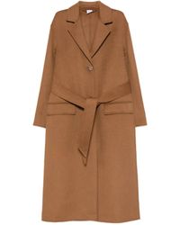 Aspesi - Wollen Jas Met Ceintuur - Lyst