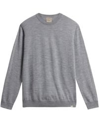 Woolrich - Woolrich Virgin Wool Logo Crewneck Sweater - Lyst
