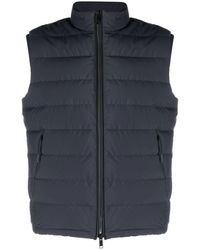 Zegna - Blue Quilted Gilet - Men's - Polyester - Lyst