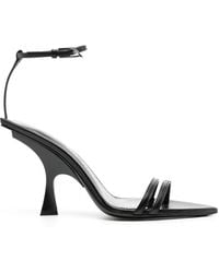 The Attico - Ester 95Mm Leather Sandals - Lyst