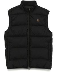 Fred Perry - Logo-Embroidered Padded Jacket - Lyst