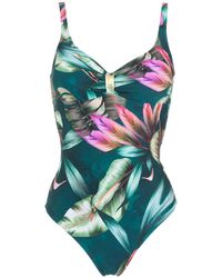 Lygia & Nanny - Roberta Leaf-print Swimsuit - Lyst