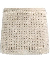 Alice + Olivia - Rubi Crystal-Embellished Mini Skirt - Lyst