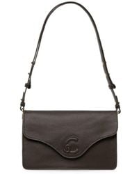 Coccinelle - Logo-Embossed Leather Shoulder Bag - Lyst