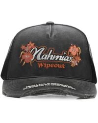 NAHMIAS - Wipeout Embroidered Distressed Trucker Hat - Lyst