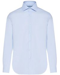 Barba Napoli - Spread-Collar Button-Up Shirt - Lyst