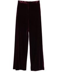 Blanca Vita - Velvet Straight Trousers - Lyst