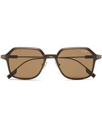 ZEGNA - Octagonal-Frame Sunglasses - Lyst