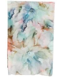 D'Aniello - Sjaal Met Bloemenprint - Lyst