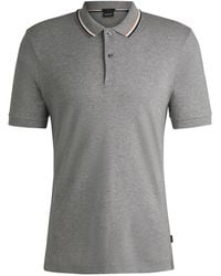 BOSS - Cotton Polo Shirt - Lyst