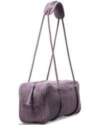 BY FAR - Kimberly Suede Shoulder Bag - Lyst