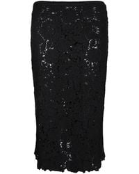 ERMANNO FIRENZE - Floral Lace Skirt - Lyst