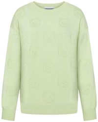 Moschino - Jacquard-Pullover mit Teddy - Lyst