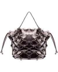 PHO® Firenze - Mesh Rhinestone Tote Bag - Lyst