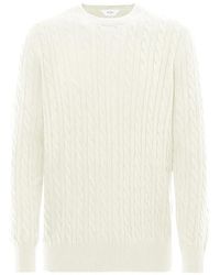 Malo - Cable-Knit Crew-Neck Sweatshirt - Lyst