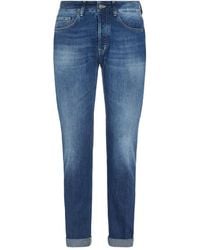 Dondup - Light-Wash Tapered Jeans - Lyst