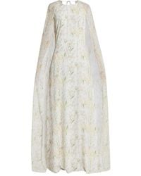 BERNADETTE - Floral-Print Cape Maxi Dress - Lyst