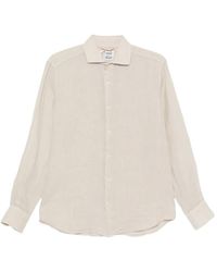 MC2 Saint Barth - Pamplona Button-Up Overhemd Met Gewelfde Afwerking - Lyst