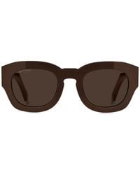 Etro - Logo-Embellished Square Sunglasses - Lyst