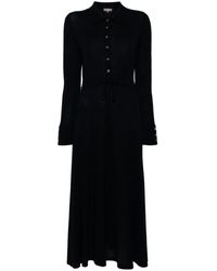 N.Peal Cashmere - Polo-collar Belted Dress - Lyst