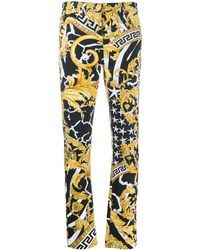 Versace Джинсы Кроя Слим С Принтом Baroque - Многоцветный