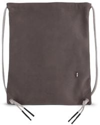 Rick Owens - Drawstring Leather Backpack - Lyst