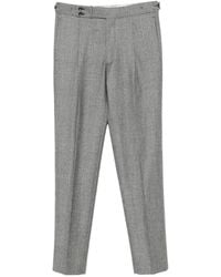Tagliatore - Brandon Houndstooth Pleated Trousers - Lyst