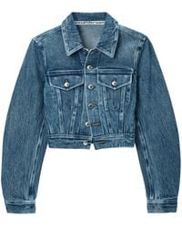 Alexander Wang - Jeansjacke mit gebondeten Nähten - Lyst
