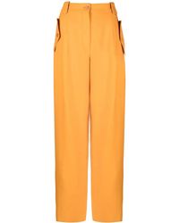 Alberta Ferretti - Pantalon Droit À Taille Haute - Lyst