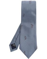 Paul Smith - Rabbit-Embroidered Silk Tie - Lyst