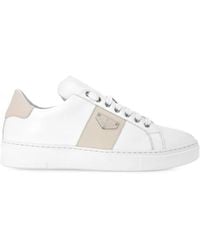 Philipp Plein - Logo-Plaque Leather Sneakers - Lyst