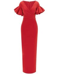 Rami Al Ali - Overlap Ruffled Maxi Dress - Lyst