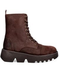 Fly London - Lace-Up Platform Boots - Lyst