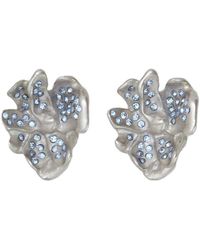 Marni - Crystal-embellished Flower Stud Earrings - Lyst