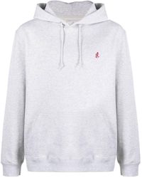 Gramicci - Logo-embroidered Cotton Hoodie - Lyst