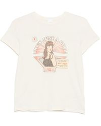 RE/DONE - Just A Girl Graphic-Print T-Shirt - Lyst