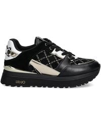 Liu Jo - Logo-Print Sneakers - Lyst