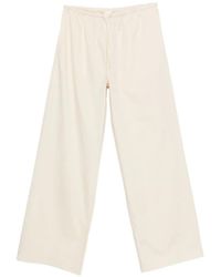 FRAME - The Society Wide-Leg Trousers - Lyst